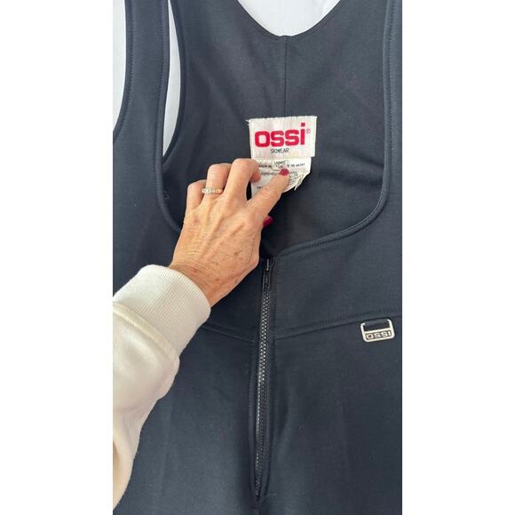 OSSI Snowwear Women’s Black One-Piece Ski Suit Size 10R Made in USA Vintage - Picture 10 of 14
